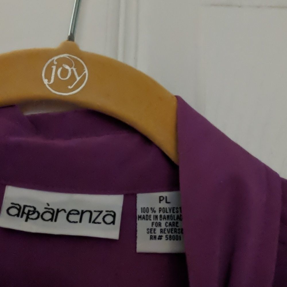 Apparenza purple button top Sz PL - Picture 3 of 4